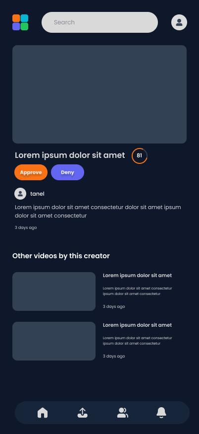 Video View Screen